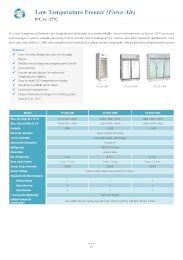 Low Temperature Freezer (0°C to -25°C) | Force Air
