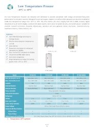 Low Temperature Freezer (-10°C to -40°C)