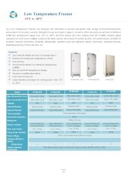 Low Temperature Freezer (-10°C to -40°C)