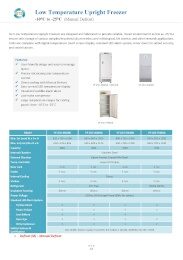 Low Temperature Upright Freezer (-10°C to -25°C) | Manual Defrost