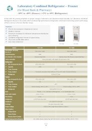 Laboratory Combined Refrigerator – Freezer (for Blood Bank & Pharmacy)