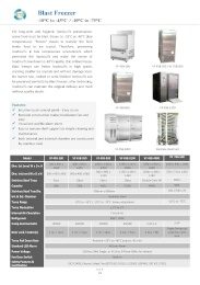 Blast Freezer (-10°C to -45°C)