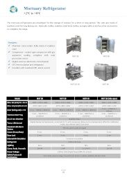 Mortuary Refrigerator (+2°C to +8°C)