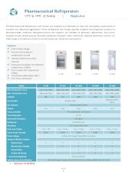 Pharmaceutical Refrigerators (+2°C to +8°C – E Series) Single Door