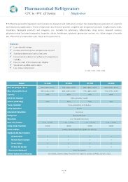 Pharmaceutical Refrigerators (+2°C to +8°C – E Series) Single Door