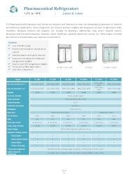 Pharmaceutical Refrigerators (+2°C to +8°C) 2-Door & 3-Door