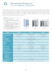 Pharmaceutical Refrigerators (+2 to +8°C) – Sliding Door / Pass-thru Model